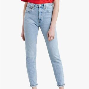 Levi's Women's 501 High Rise Light Blue Jeans